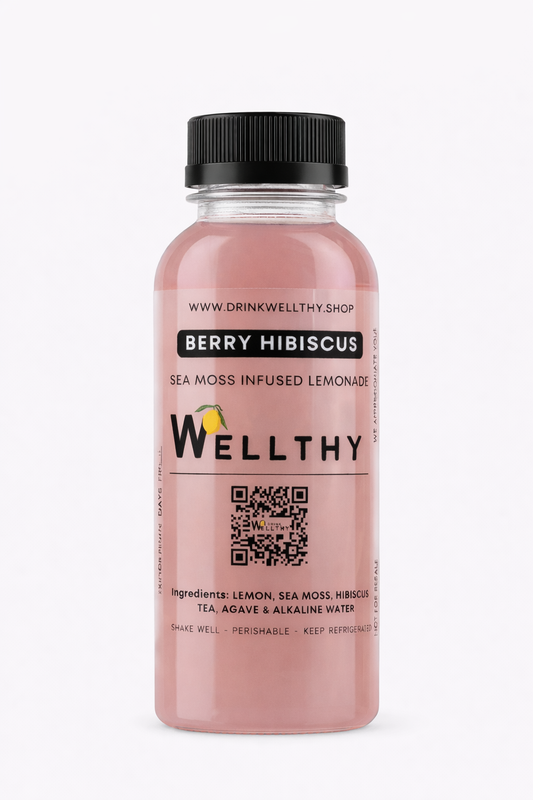 Berry Hibiscus Sea Moss Lemonade