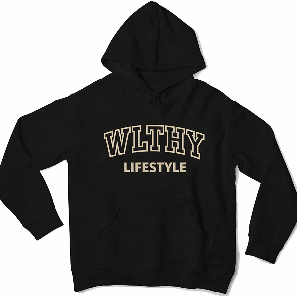 WELLTHY Essential Hoodie- Black