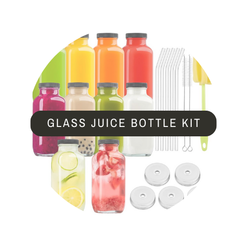 Complete Glass Juice Bottles Kit