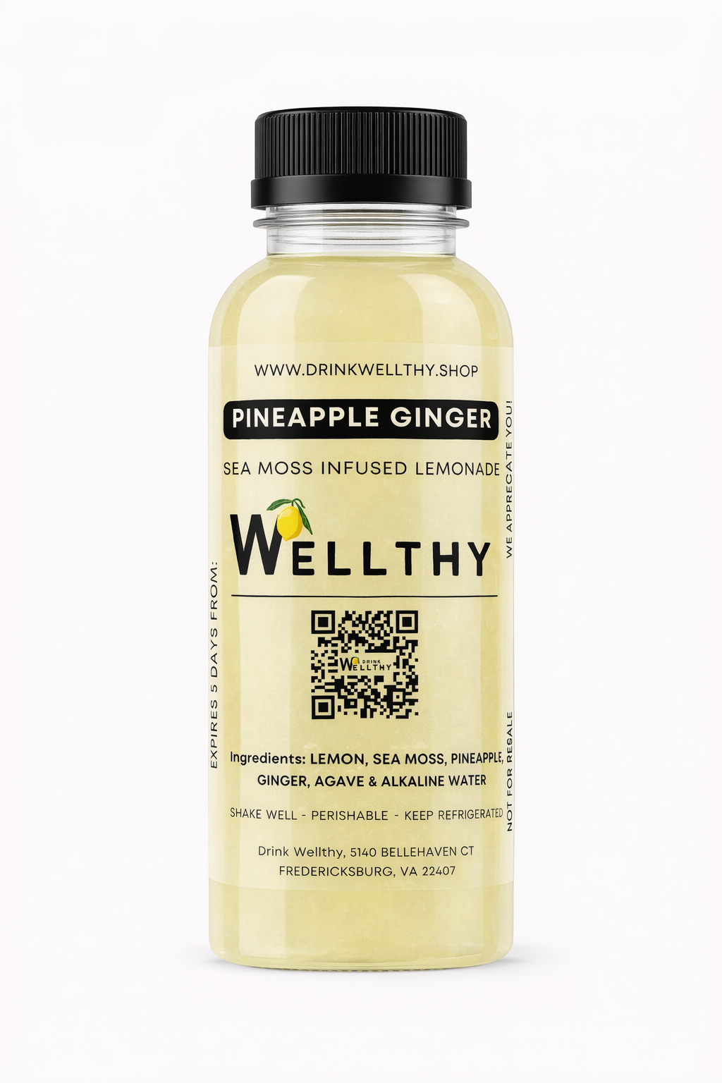 Pineapple Ginger Sea Moss Lemonade