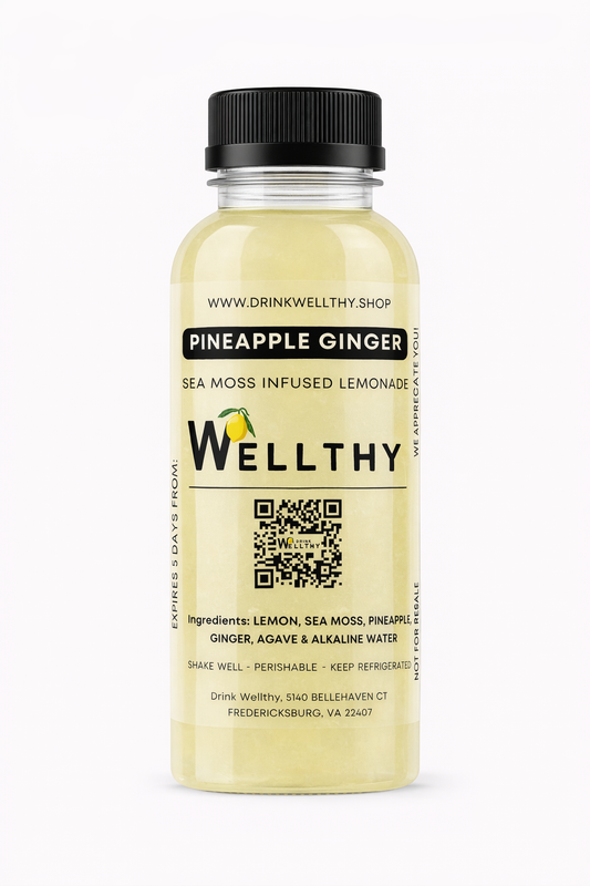 Pineapple Ginger Sea Moss Lemonade